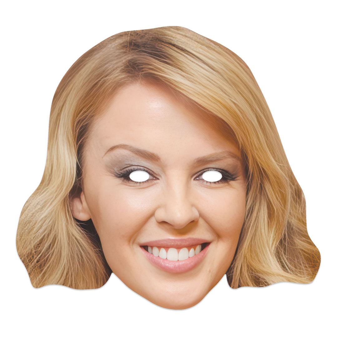 Kylie Minogue Cardboard Face Mask