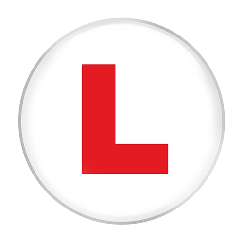 L Plate Learner Giant Badge 15cm Product Image