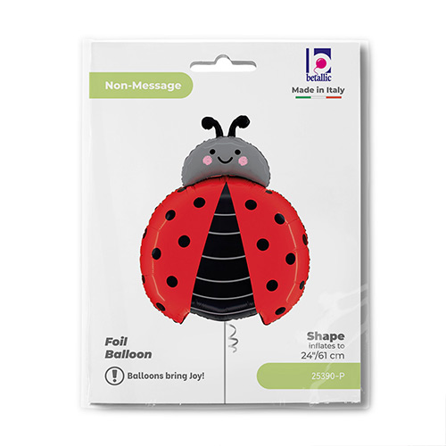 Ladybird Bug Helium Foil Shaped Balloon 61cm / 24 in Product Gallery Image