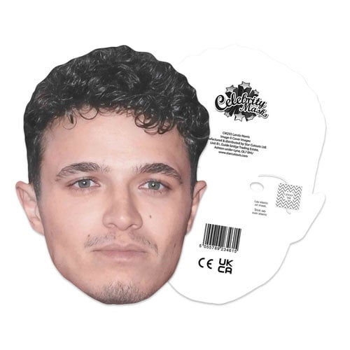 Lando Norris Cardboard Face Mask Product Gallery Image