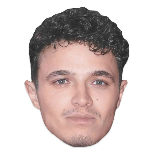 Lando Norris Cardboard Face Mask Product Gallery Image