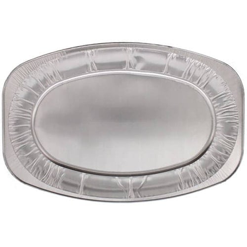 Large Oval Plain Foil Platters 55cm / 22 in - Pack of 10 Product Image