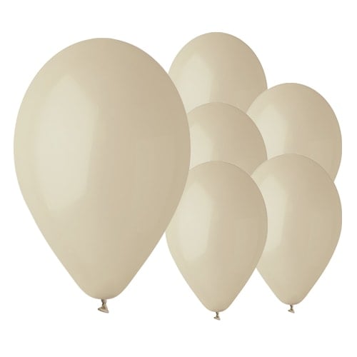 Latte Cream Biodegradable Latex Balloons 33cm / 13 in - Pack of 50 Product Gallery Image