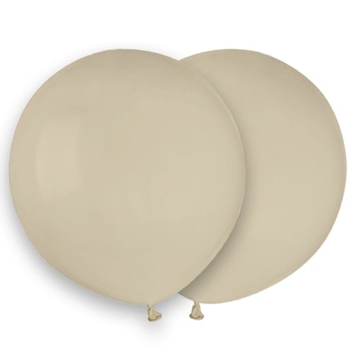 Latte Cream Biodegradable Latex Balloons 48cm / 19 in - Pack of 25 Product Gallery Image