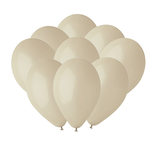 Latte Cream Latex Balloons 23cm / 9 in - Pack of 20 Product Image