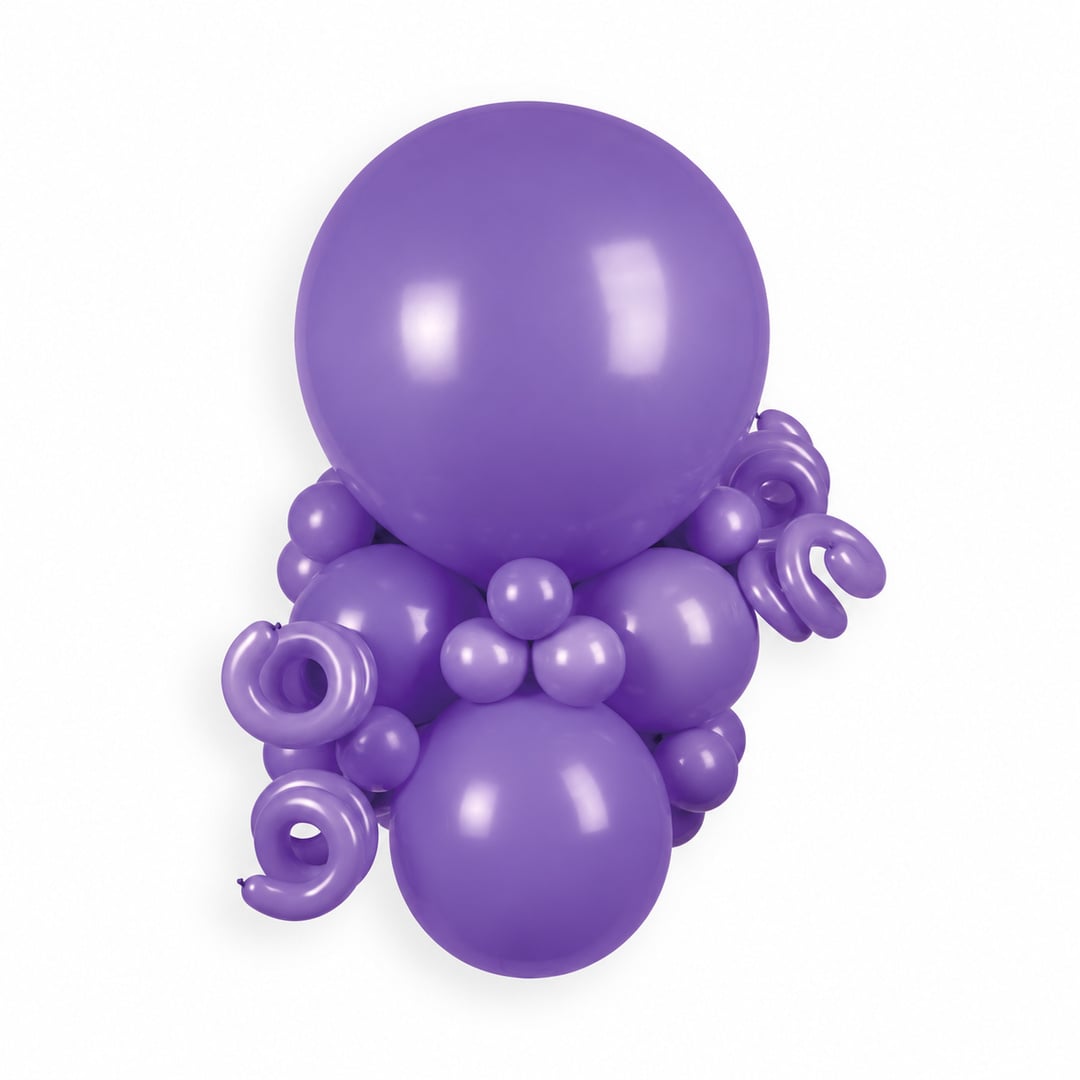 Lavender Jumbo Latex Balloon 79cm / 31 in - Single View 3