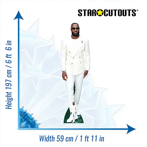 LeBron James Lifesize Cardboard Cutout 197cm Product Gallery Image