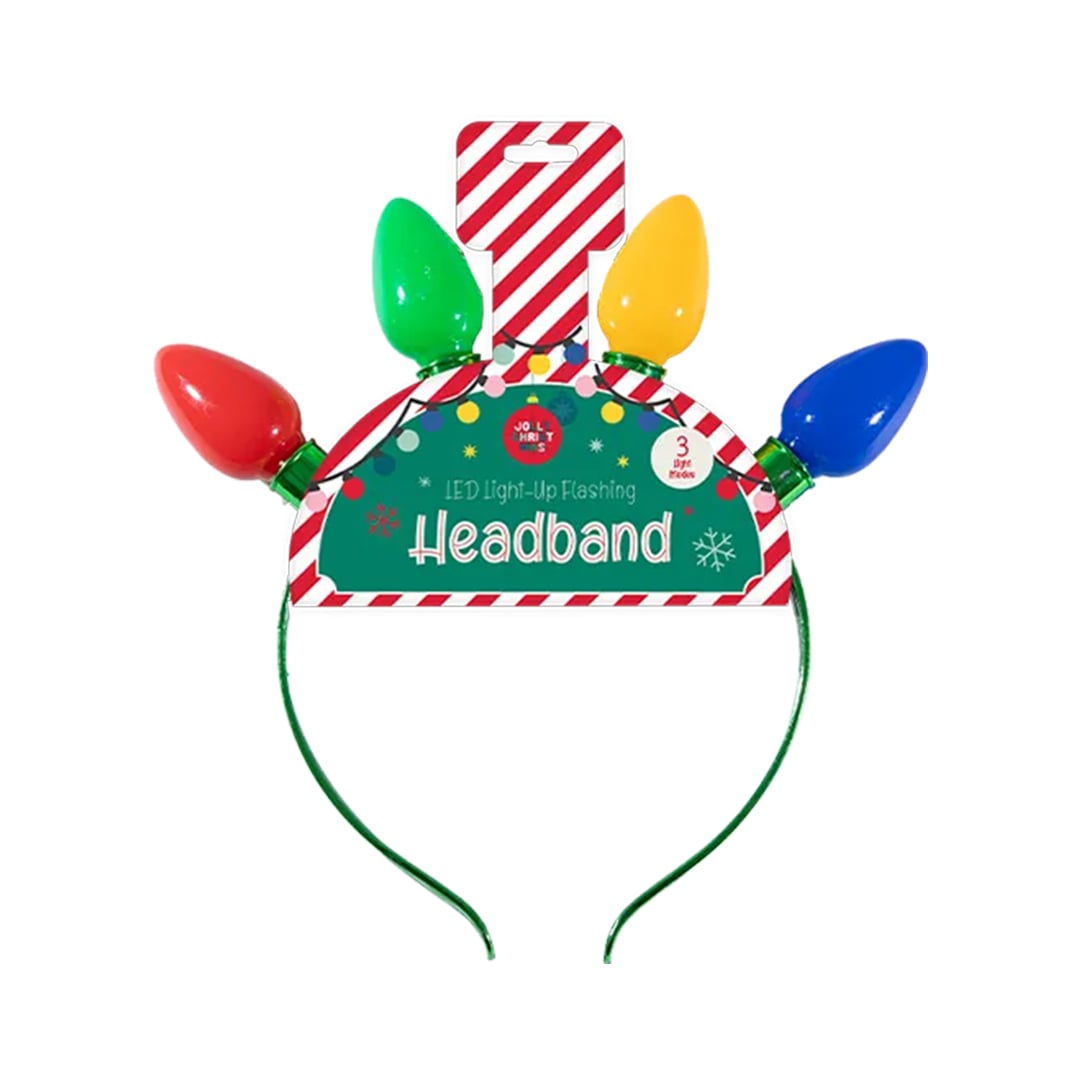 LED Light Up Christmas Headband Accessory