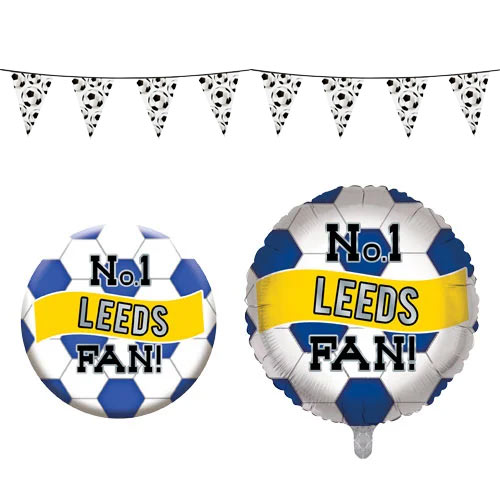 Leeds Football Party Accessories Pack Product Image