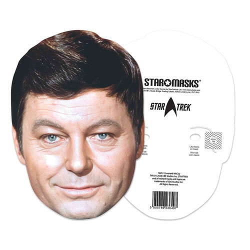 Leonard McCoy Star Trek DeForest Kelley Cardboard Face Mask Product Gallery Image