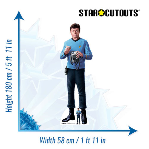 Leonard McCoy Star Trek DeForest Kelley Lifesize Cardboard Cutout 180cm Product Gallery Image