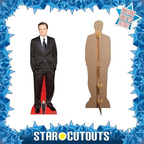 Leonardo DiCaprio Black Suit Lifesize Cardboard Cutout 183cm Product Gallery Image