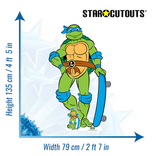 Leonardo TMNT Teenage Mutant Ninja Turtles Lifesize Cardboard Cutout 135cm Product Gallery Image