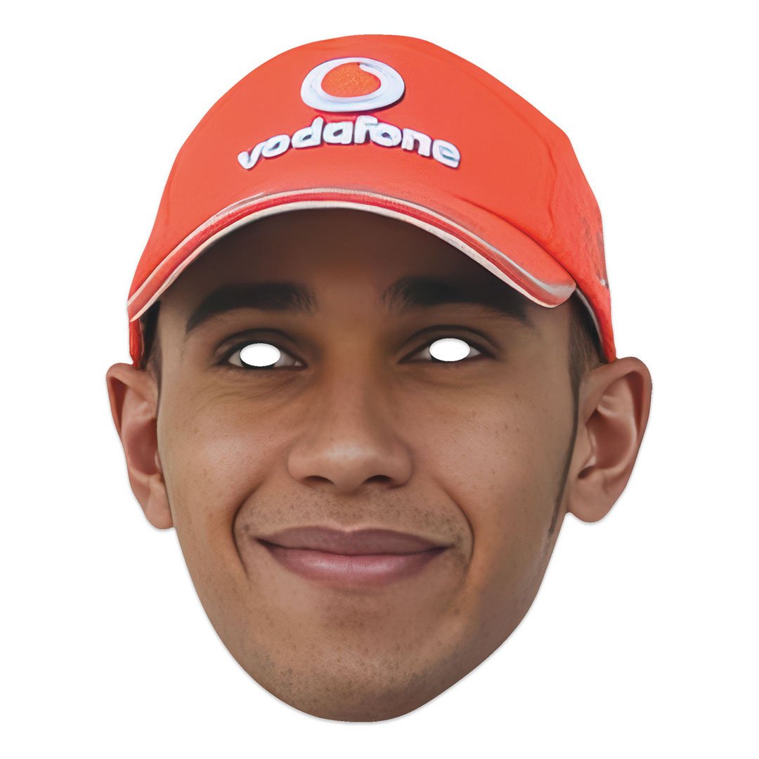 Lewis Hamilton Cardboard Face Mask