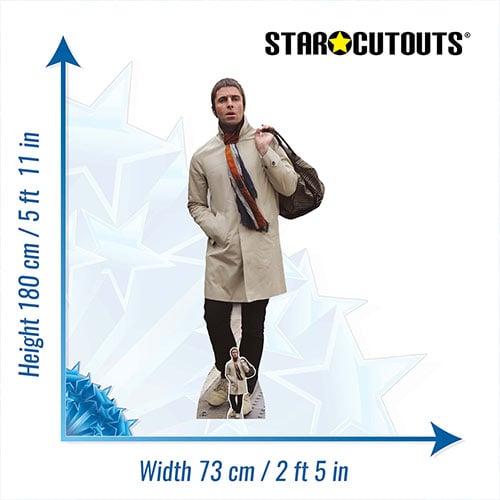 Liam Gallagher Cream Jacket Lifesize Cardboard Cutout 180cm Product Gallery Image