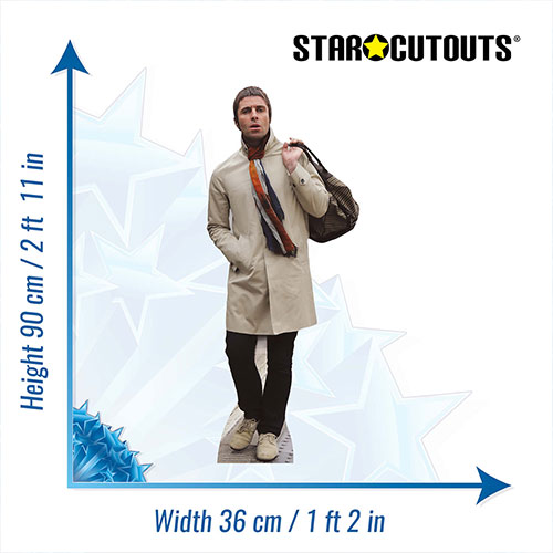 Liam Gallagher Cream Jacket Star Mini Cardboard Cutout 90cm Product Gallery Image