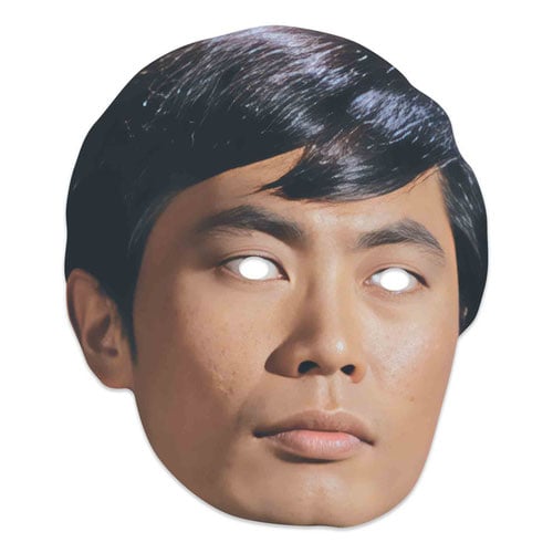 Lieutenant Hikaru Sulu Star Trek George Takei Cardboard Face Mask