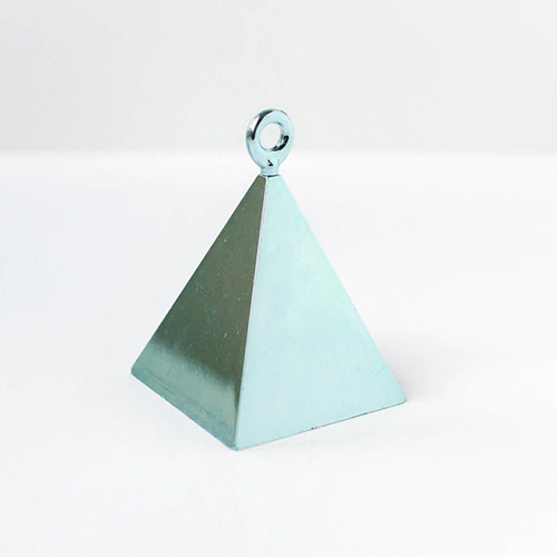 Light Blue Pearl Pyramid Balloon Weight 110g Product Image