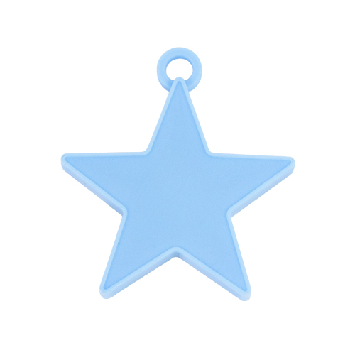 Light Blue Plastic Star Shaped Balloon Weight 8g