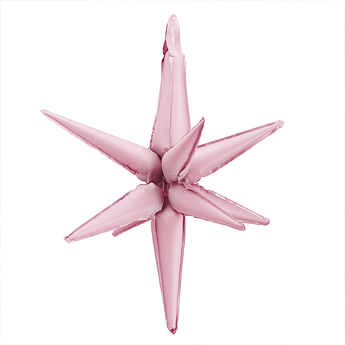 Light Pink 3D Star Air Fill Giant Foil Balloon 79cm / 31 in Product Image