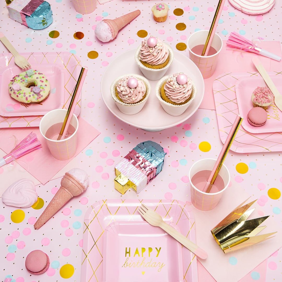 Light Pink Party Horn Blowers - Pack of 6 Product Gallery Image