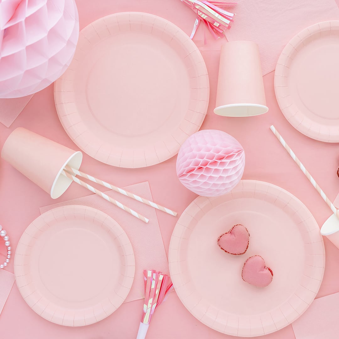 Light Pink Party Horn Blowers - Pack of 6 Product Gallery Image