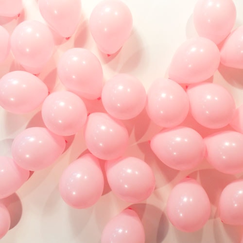 Light Pink Round Mini Latex Qualatex Balloons 13cm / 5 Inch - Pack of 100