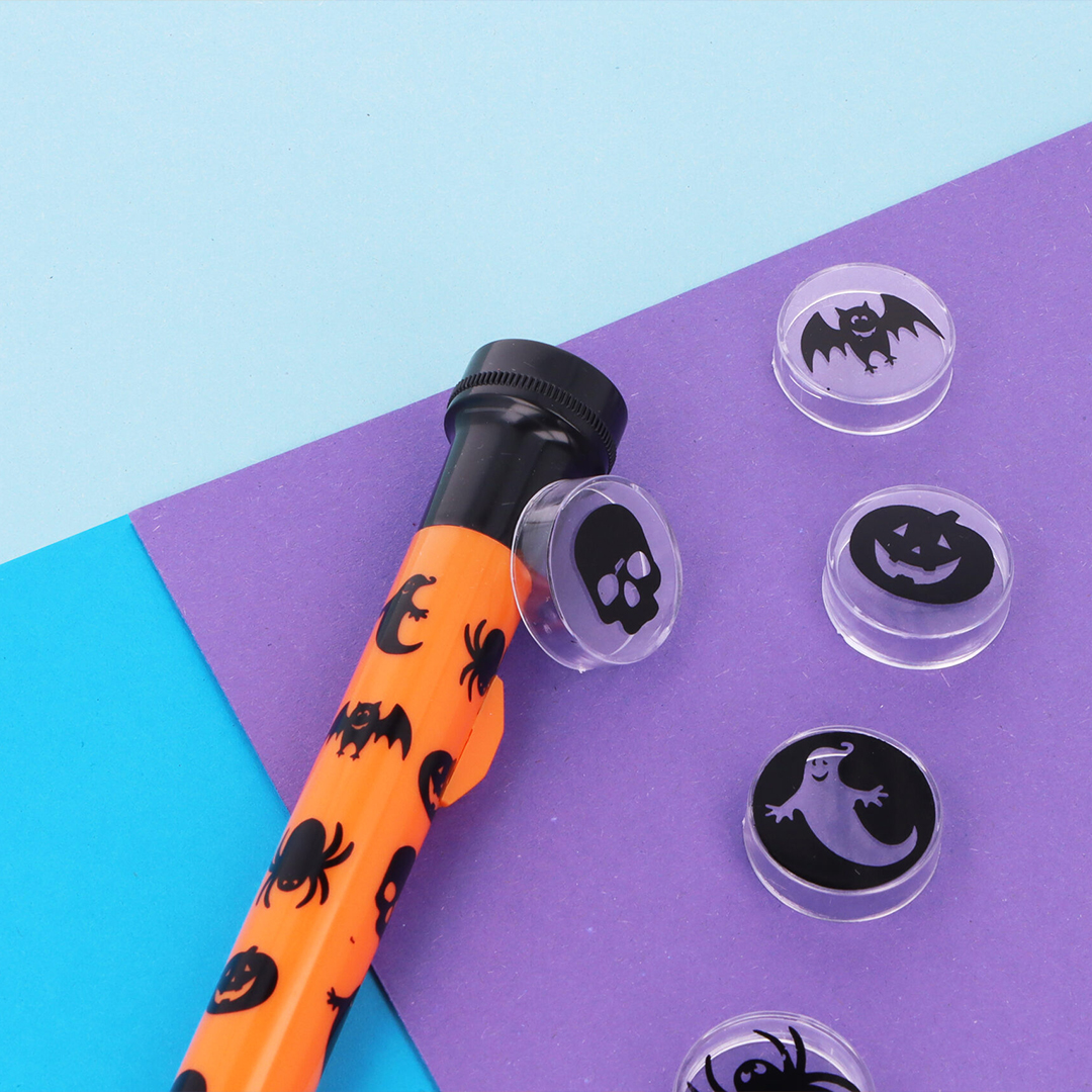 Light Torch With Halloween Characters Covers 15cm View 3