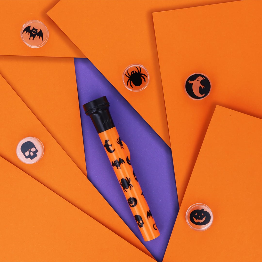 Light Torch With Halloween Characters Covers 15cm