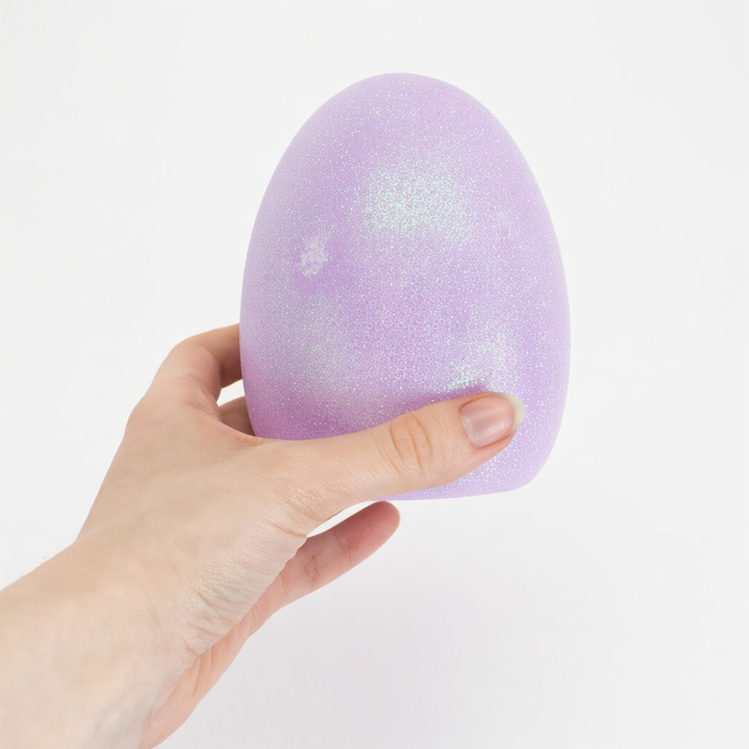 Lilac Easter Flashing Light Up Egg Decoration 12.5cm Product Gallery Image