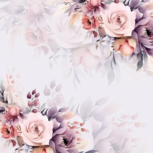 Lilac Flowers Design Square Sailboard Backdrop Product Gallery Image