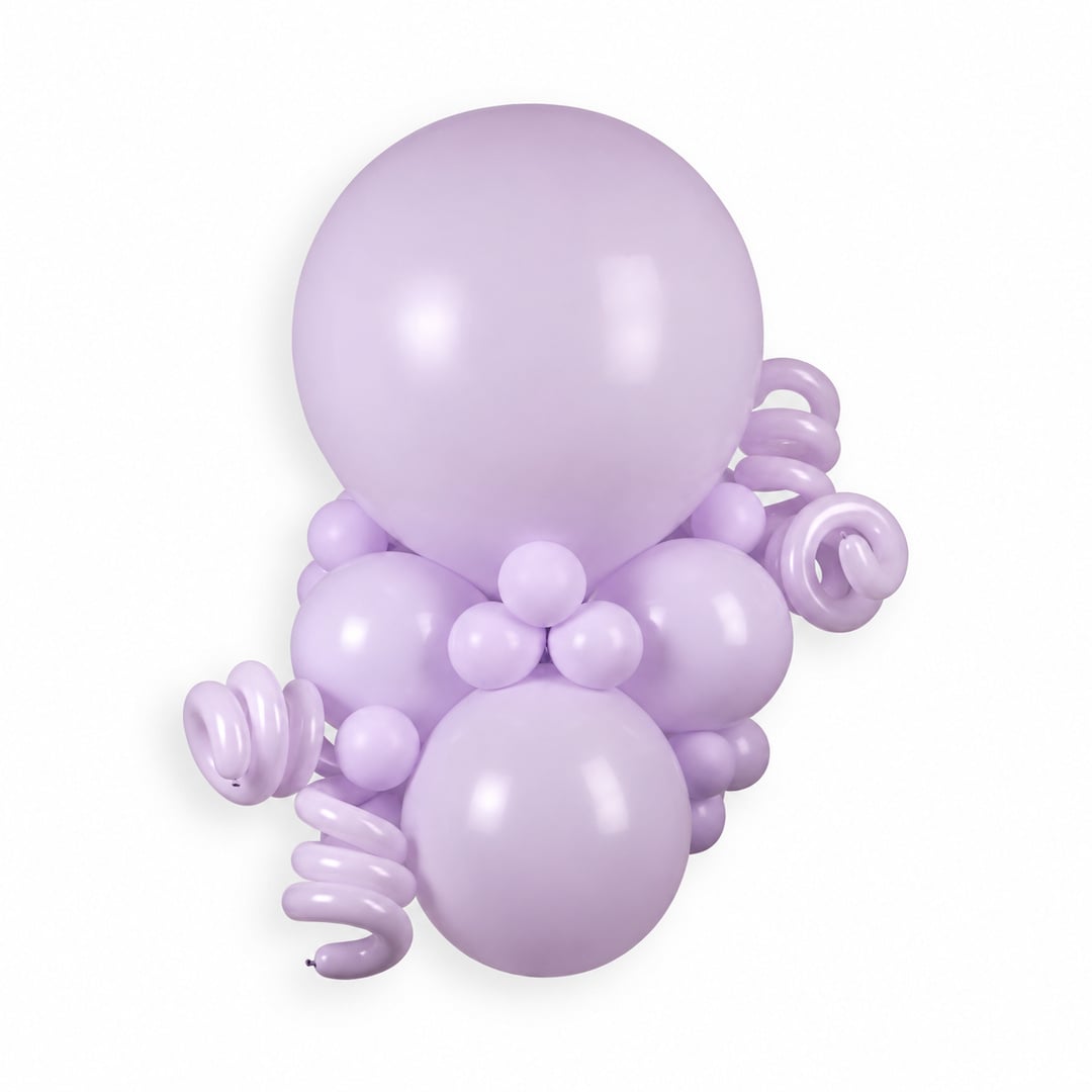 Lilac Jumbo Latex Balloon 79cm / 31 in - Single View 3