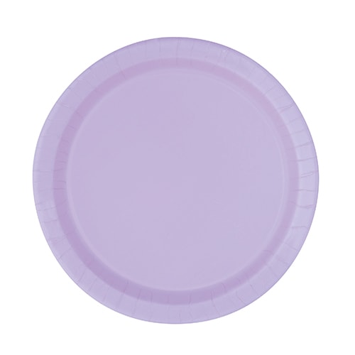 Lilac Round Paper Plates 17cm - Pack of 20 Product Image