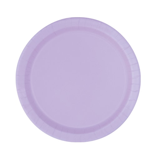 Lilac Round Paper Plates 22cm - Pack of 16 Bundle Product Image