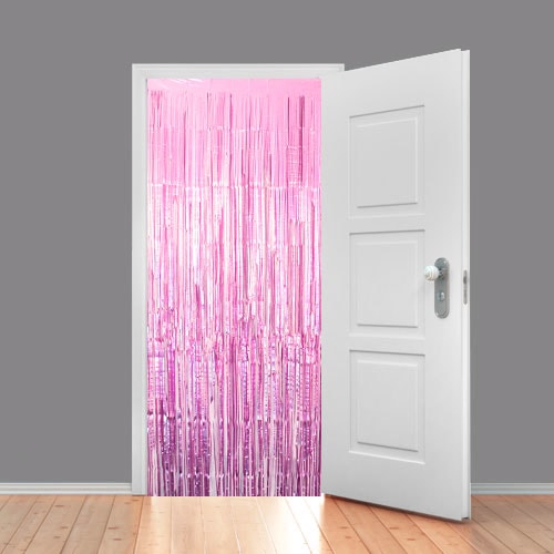 Lilac Satin Foil Door Curtain Backdrop 95cm x 200cm - Pack of 10 Product Gallery Image