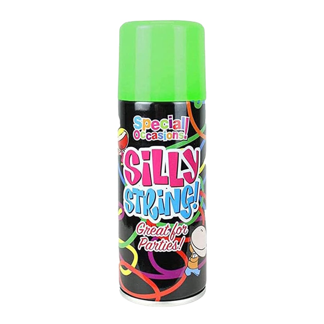 Lime Green Silly String Spray Can 200ml