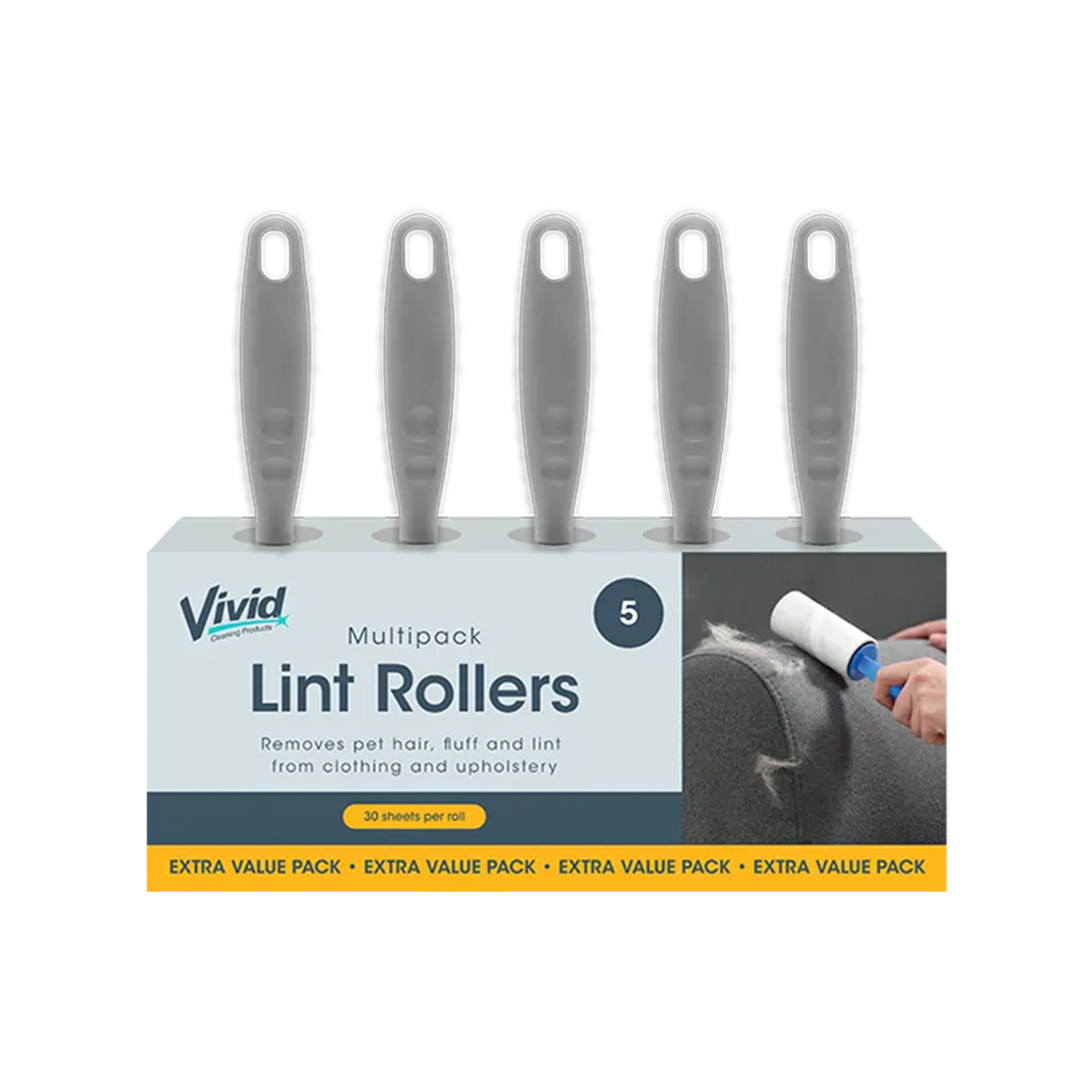 Lint Fabric Rollers - Pack of 5