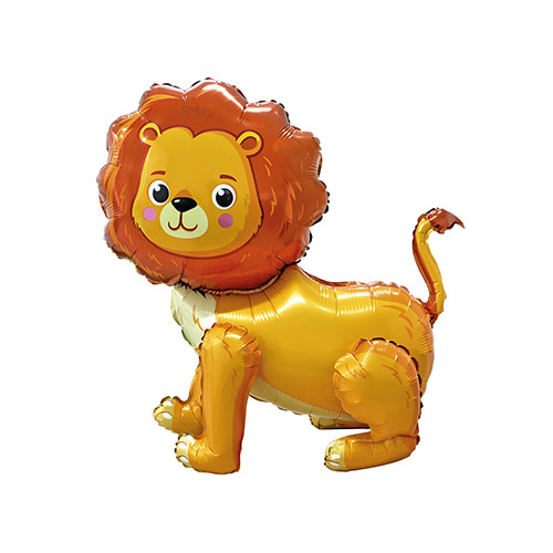 Lion 3D Standing Shaped Air Fill Foil Balloon 53cm / 21 in