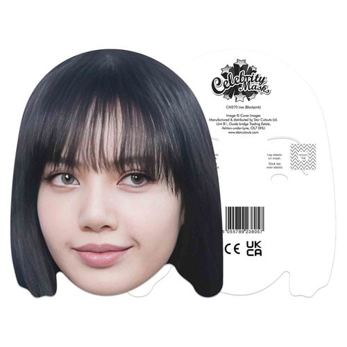 Lisa Black Pink K-Pop Cardboard Face Mask Product Gallery Image