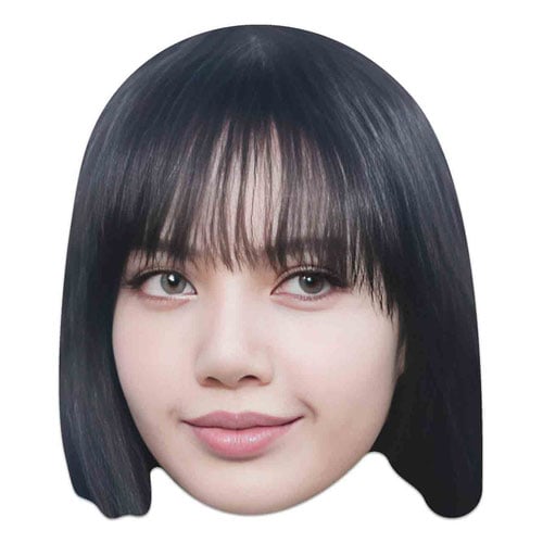 Lisa Black Pink K-Pop Cardboard Face Mask Product Gallery Image