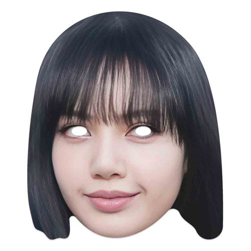 Lisa Black Pink Cardboard Face Mask