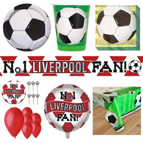 Liverpool Football 16 Person Deluxe Party Pack Product Image