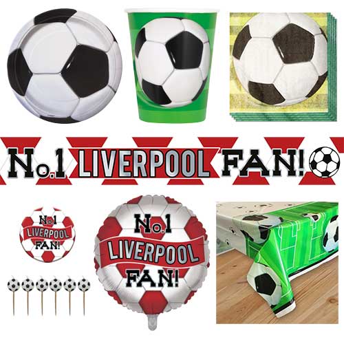 Liverpool Football 8 Person Deluxe Party Pack Product Image