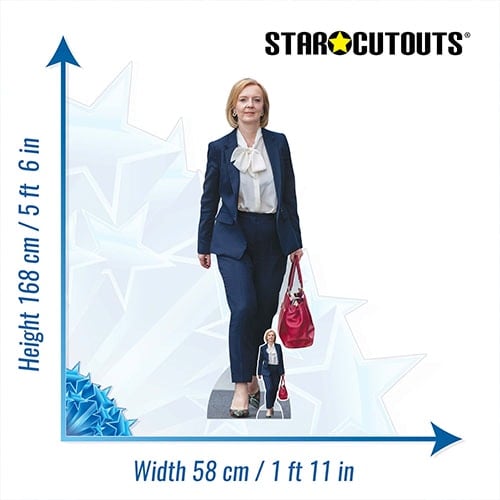 Liz Truss Lifesize Cardboard Cutout 168cm Product Gallery Image