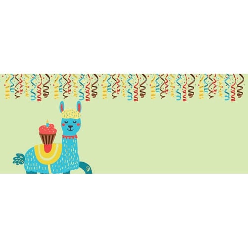 Llama And Serpentines Design Large Personalised Banner - 10ft x 4ft