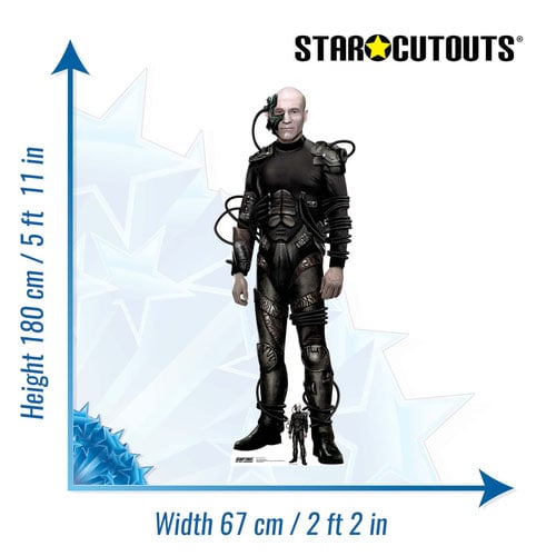Locutus of Borg Picard Star Trek Patrick Stewart Lifesize Cardboard Cutout 180cm Product Gallery Image