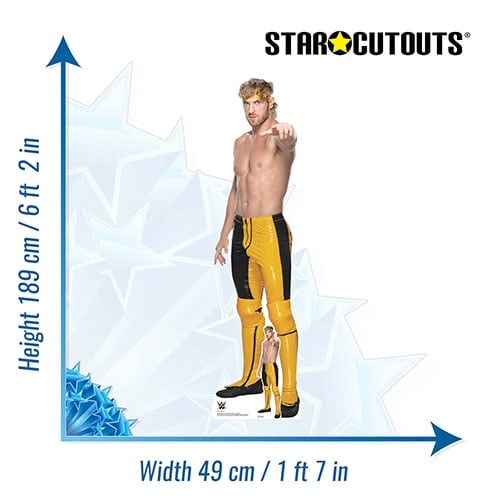 Logan Paul WWE Lifesize Cardboard Cutout 189cm Product Gallery Image