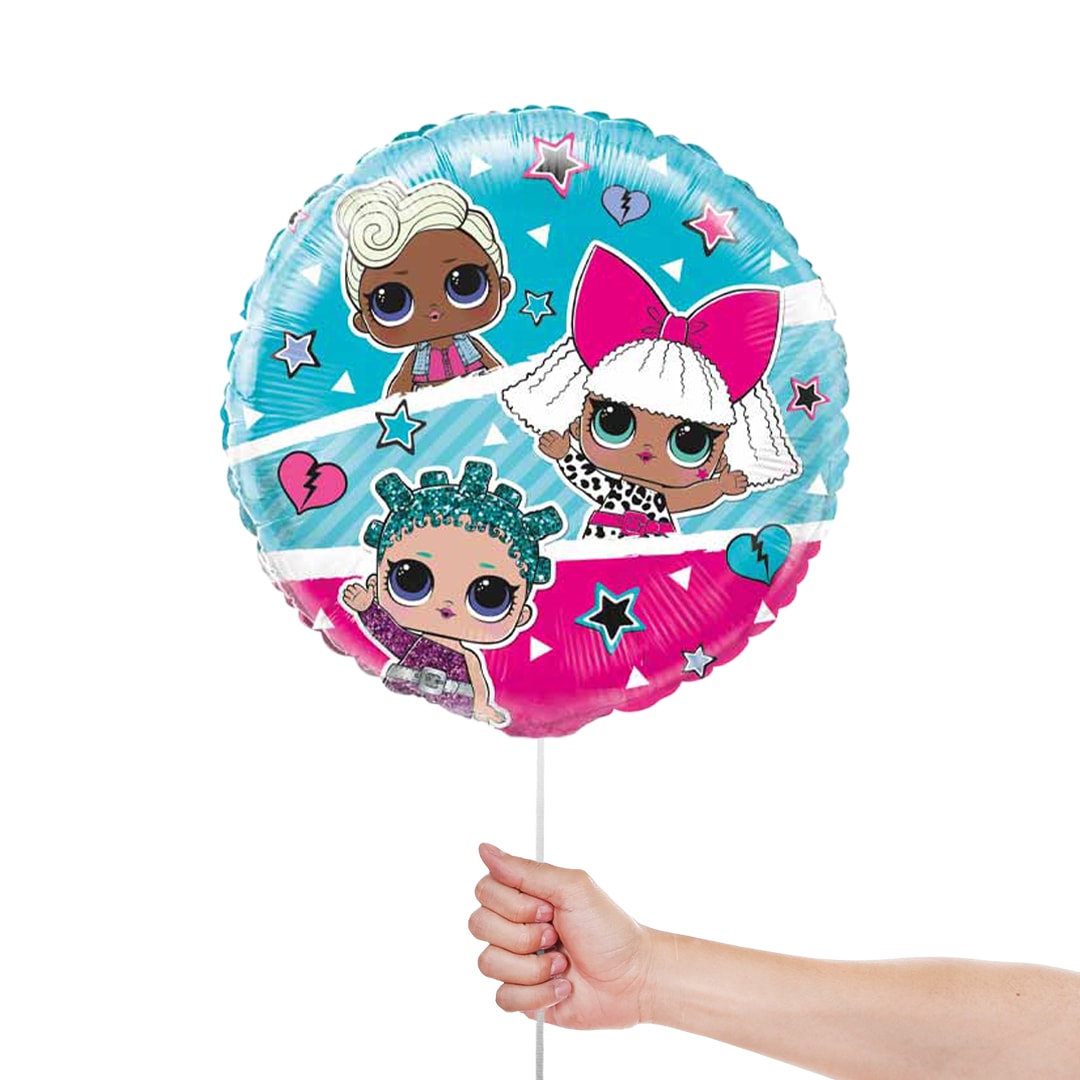 LOL Surprise Round Foil Helium Balloon 46cm / 18 in Product Gallery Image