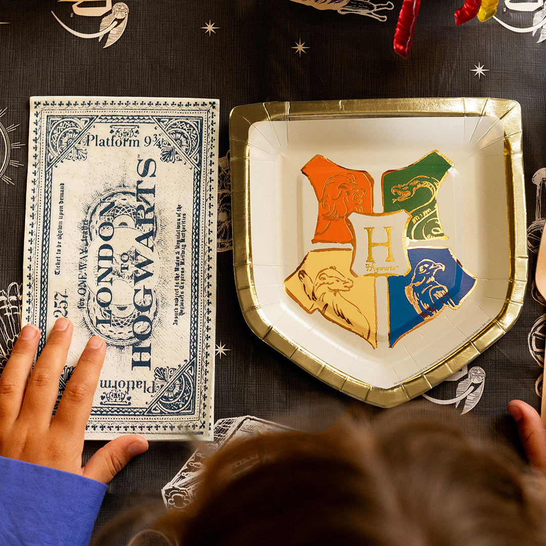 London to Hogwarts Ticket Harry Potter Beige Rectangular Paper Luncheon Napkins 40cm 3 Ply - Pack of 20 View 2