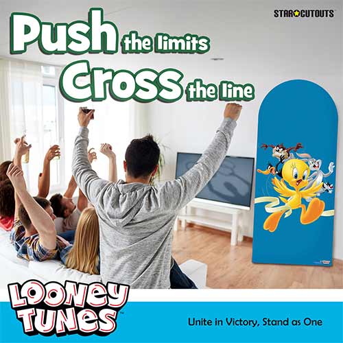 Looney Tunes Finishing Line Athletics Single Backdrop Cardboard Cutout 185cm Product Gallery Image